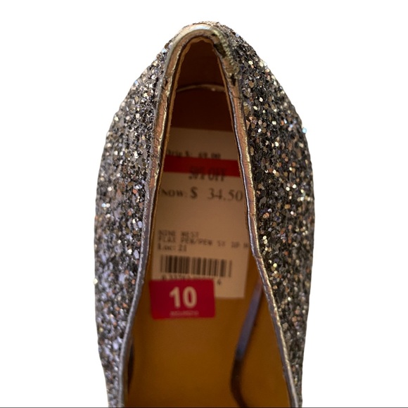 Nine West Flax Pewter Sparkle heels - Picture 7 of 9
